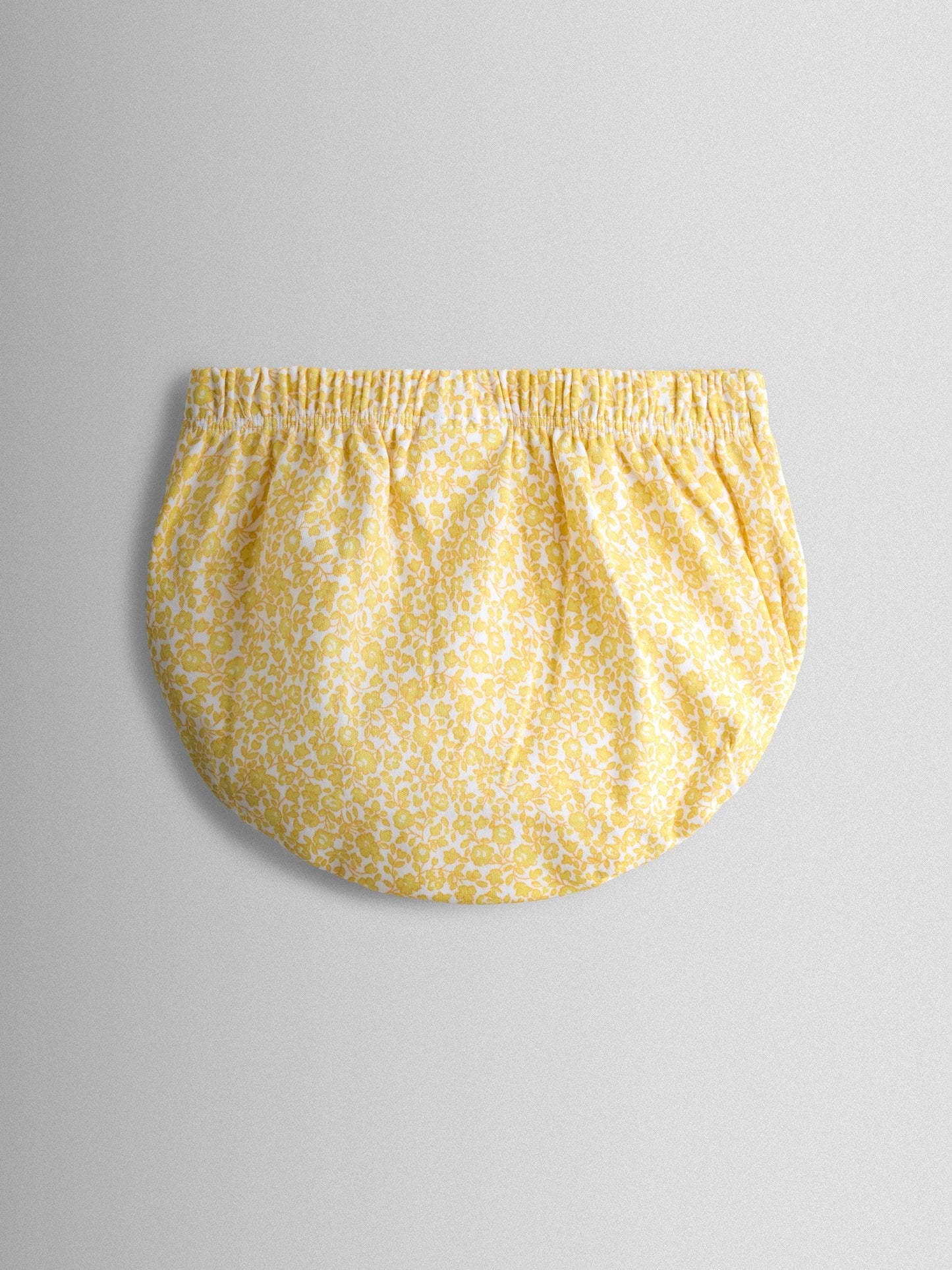 JoJo Maman Bébé Yellow Ditsy Scallop Collar Smocked Dress image 5
