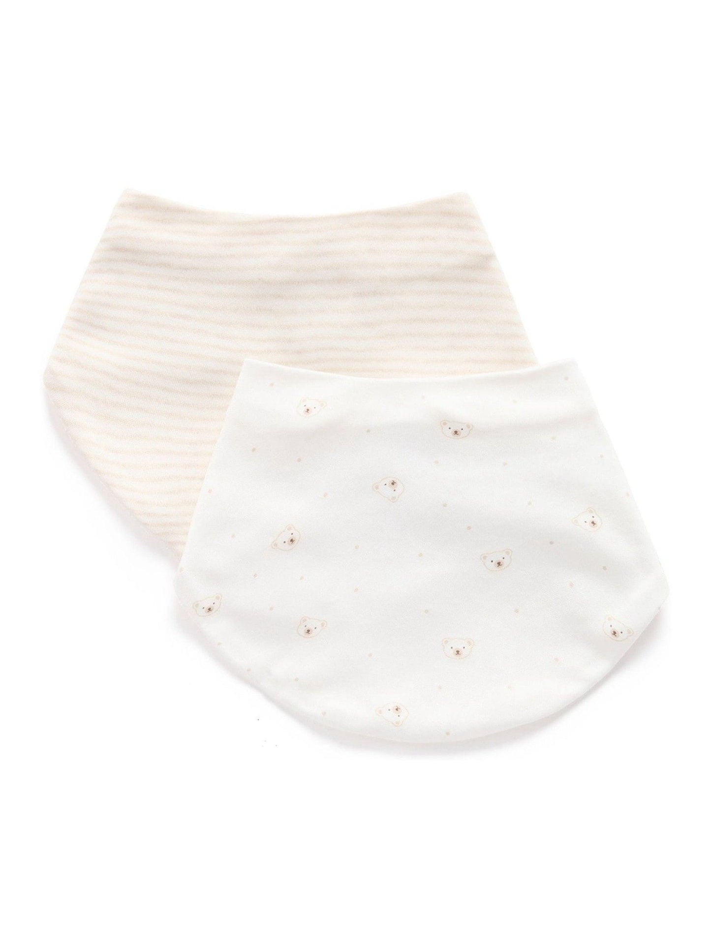 Purebaby Natural Essential Dribble Bibs 2 Pack image 1
