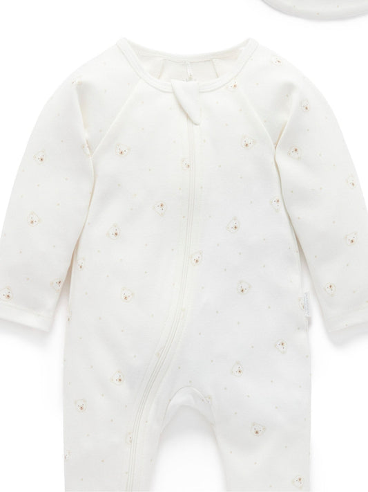 Purebaby Natural Welcome Baby Sleepsuits 2 Pack image 2
