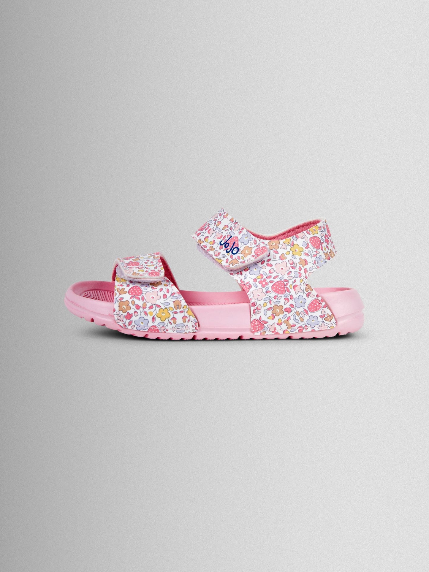 JoJo Maman Bébé Pink Floral Summer Sandals image 4