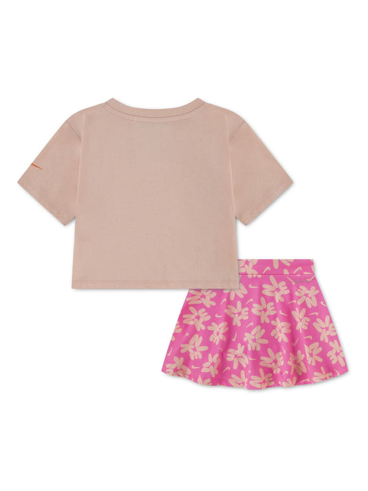 Dsiney Kidz - Nike Pink Little Kids Bold Play T-Shirt and Skort Set image 2