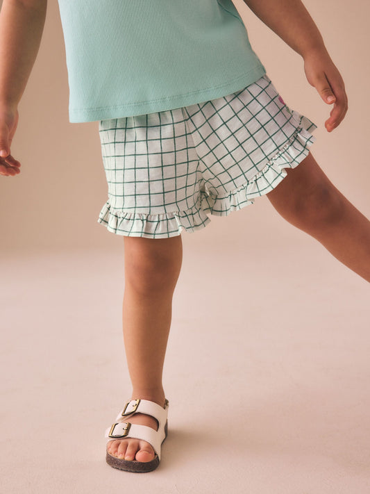 Ecru White Flower Shorts (3mths-7yrs) image 2