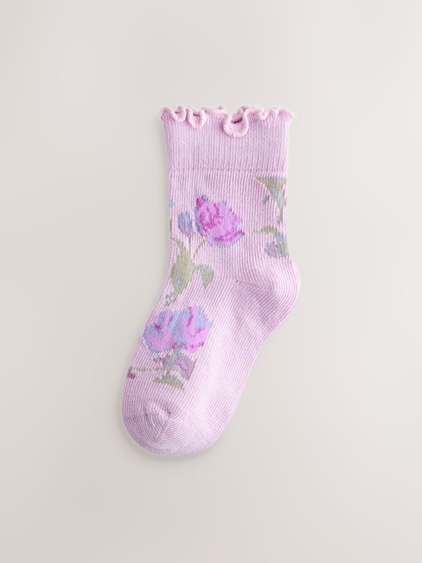 Laura Ashley Multi Baby Ruffle Frill Socks 5 Pack image 4