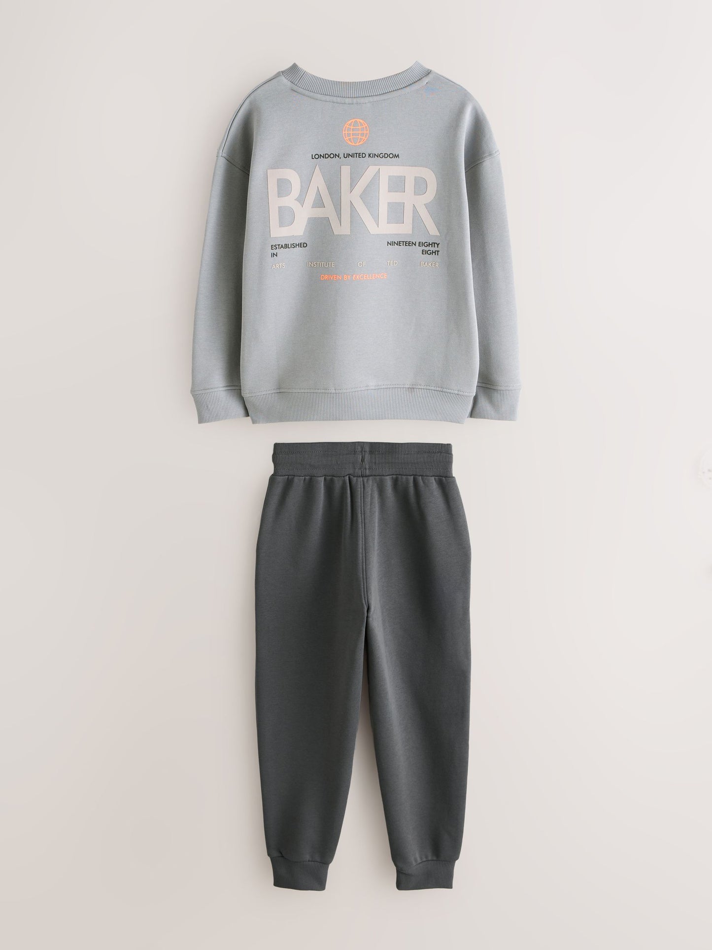 Dsiney Kidz - Baker by Ted Baker Grey Oversized Graphic Sweatshirt and Joggers Set image 12