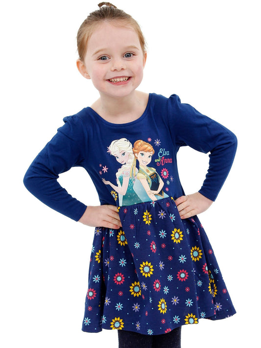 Dsiney Kidz - Character Blue Disney Frozen Elsa And Anna Floral Dress image 2