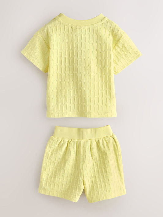 Dsiney Kidz - Baker by Ted Baker 'T' Textured T-Shirt and Shorts Set image 2