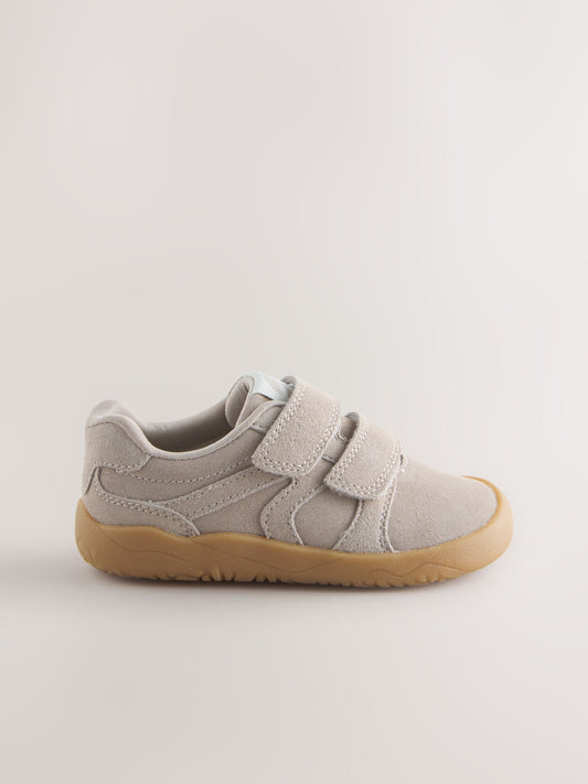 Neutral Standard Fit (F) Barefoot Leather Touch Fastening Trainers image 2