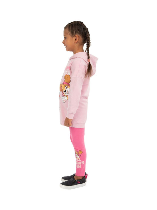 Character Pink PAW Patrol Longline Hoodie And Leggings Set image 2