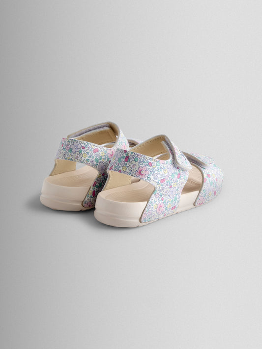 JoJo Maman Bébé Yellow Floral Summer Sandal image 2