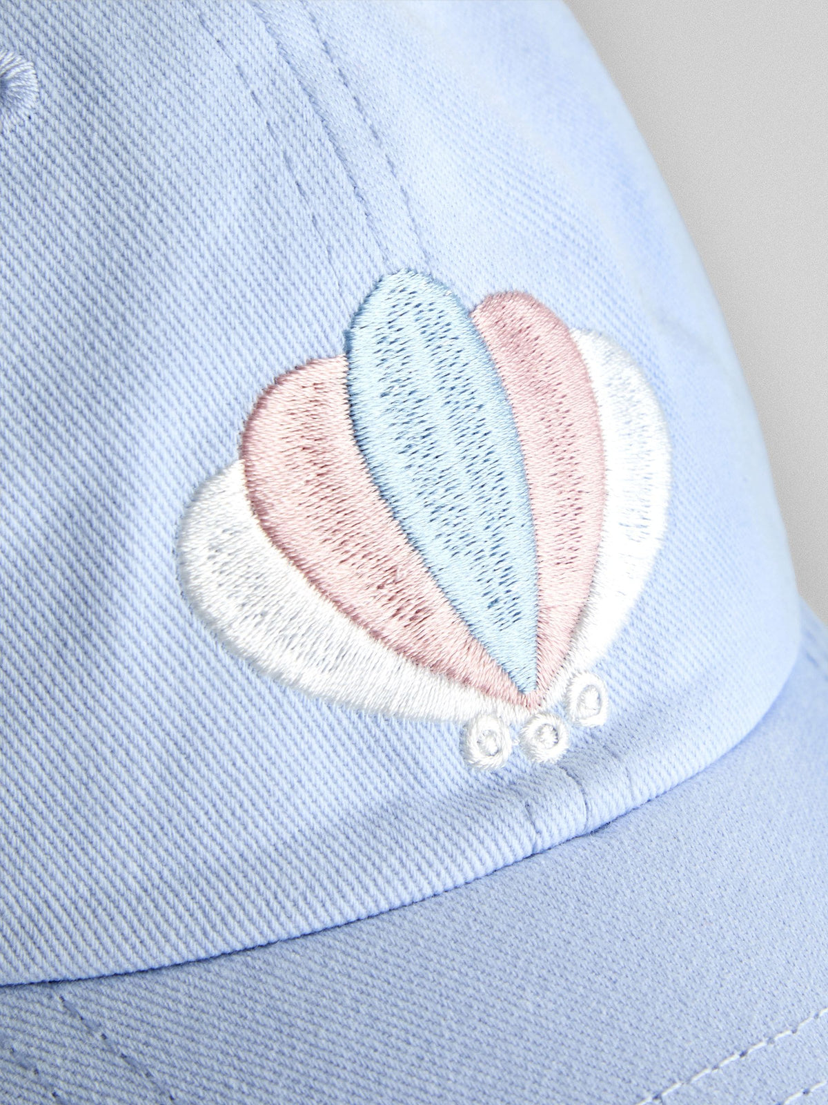 JoJo Maman Bébé Blue Shell Embroidered Cap image 4