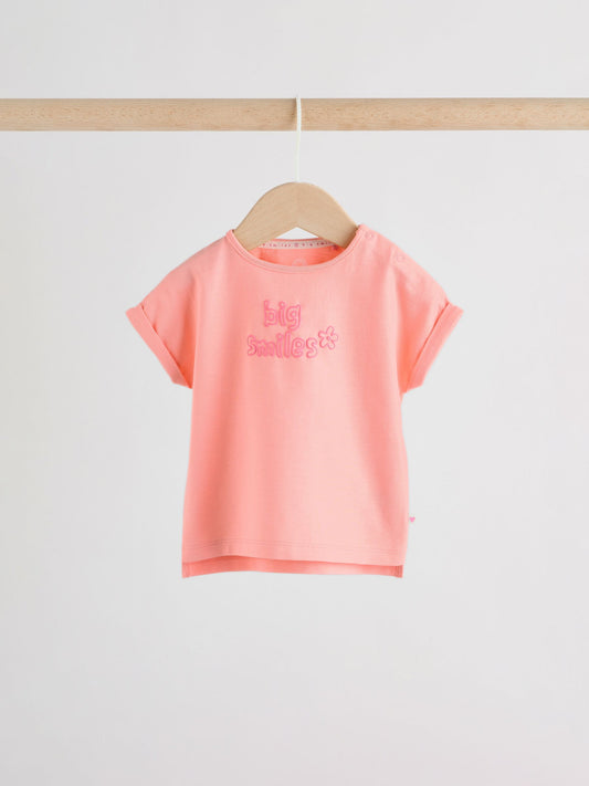 Dsiney Kidz - Pink Short Sleeve Baby Top and Short Set 2 Piece (0mths-2yrs) image 2