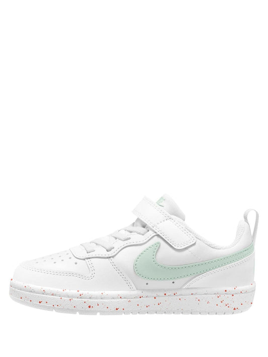 Nike White Green Junior Court Borough Low Recraft Trainers image 2