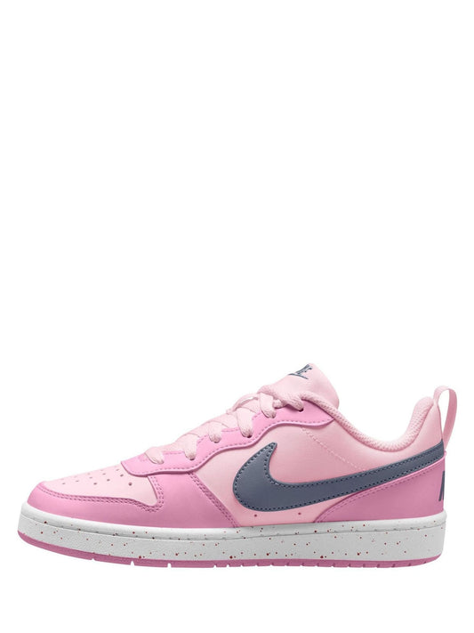 Nike Pink Foam Youth Court Borough Low Recraft Trainers image 2