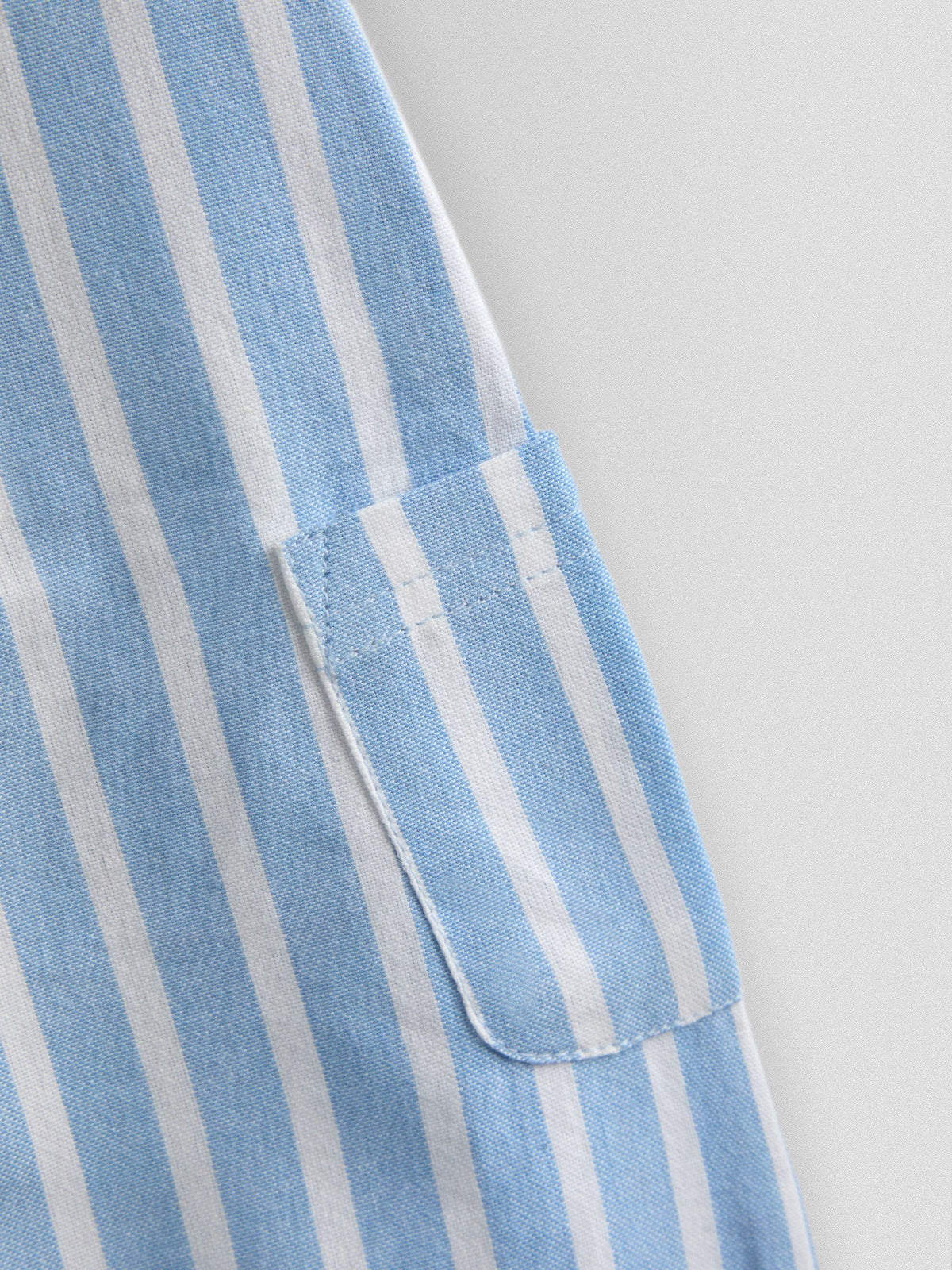 JoJo Maman Bébé Blue Stripe Button Front Stripe Romper image 4