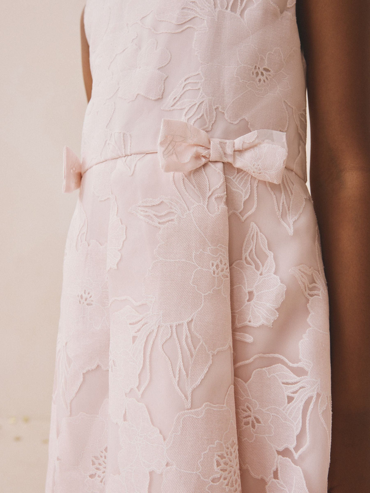 Dsiney Kidz - Pink Floral Jacquard Prom Dress (3-16yrs) image 4