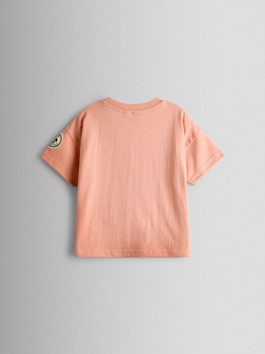 JoJo Maman Bébé Coral Explorer Sardine Stripe Appliqué T-Shirt image 2
