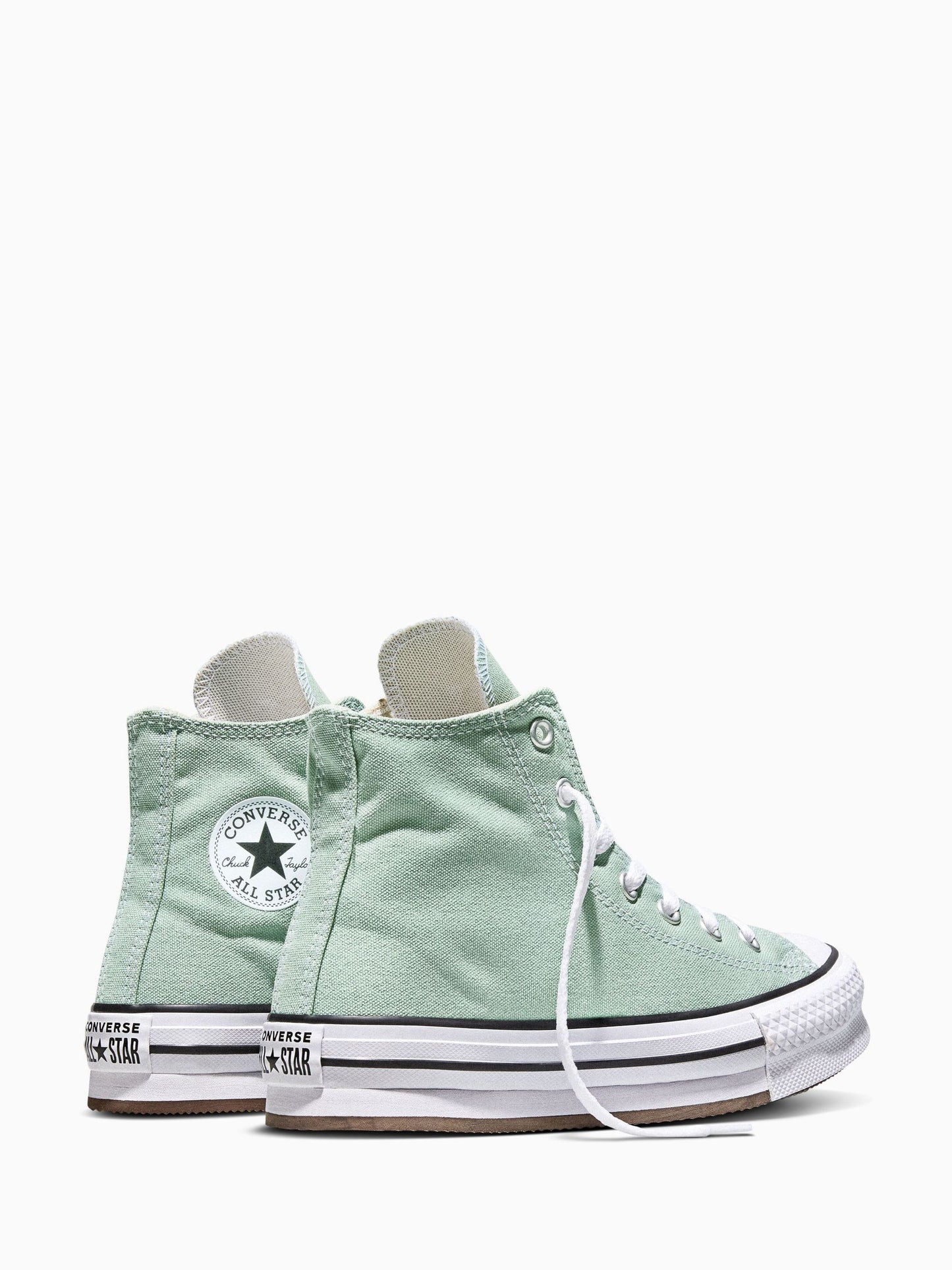Converse Green Chuck Taylor EVA Lift Platform Hightop Trainers image 6