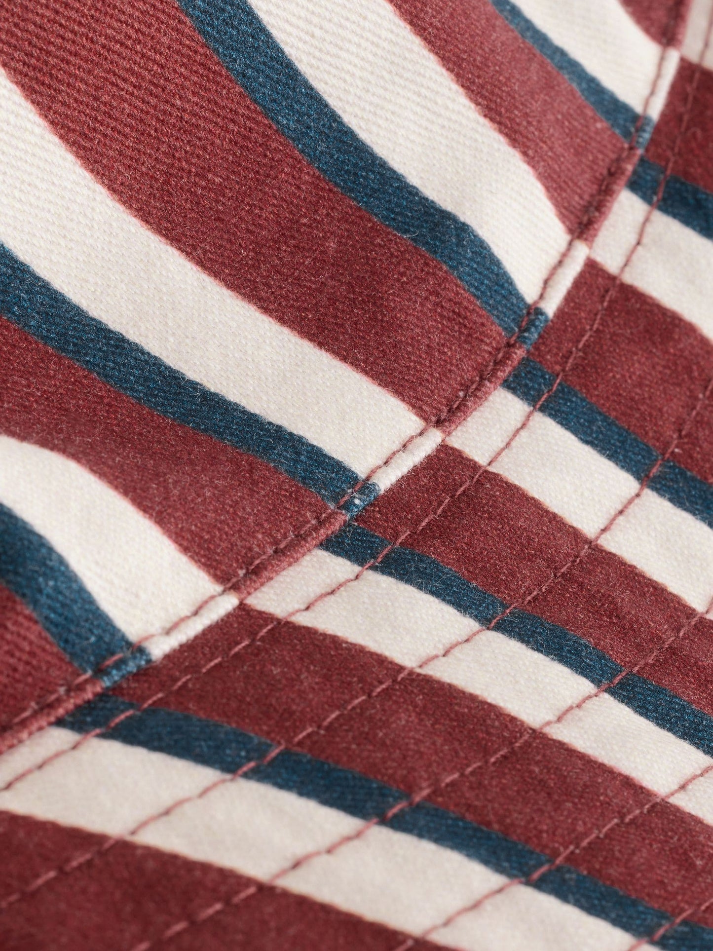 Brown/Cream Stripe Bucket Hat (3mths-13yrs) image 3