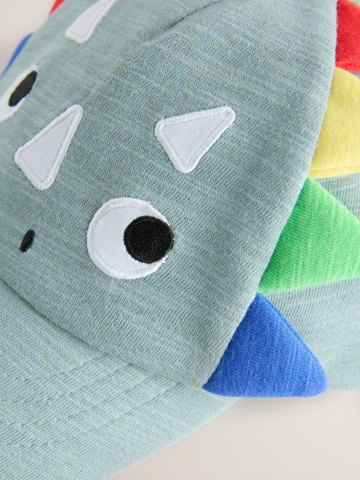 Green Dino Spike 3D Cap (3mths-10yrs) image 3