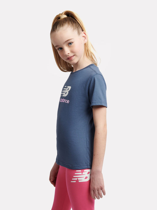 Dsiney Kidz - New Balance Dark Blue Stacked Logo T-Shirt image 2