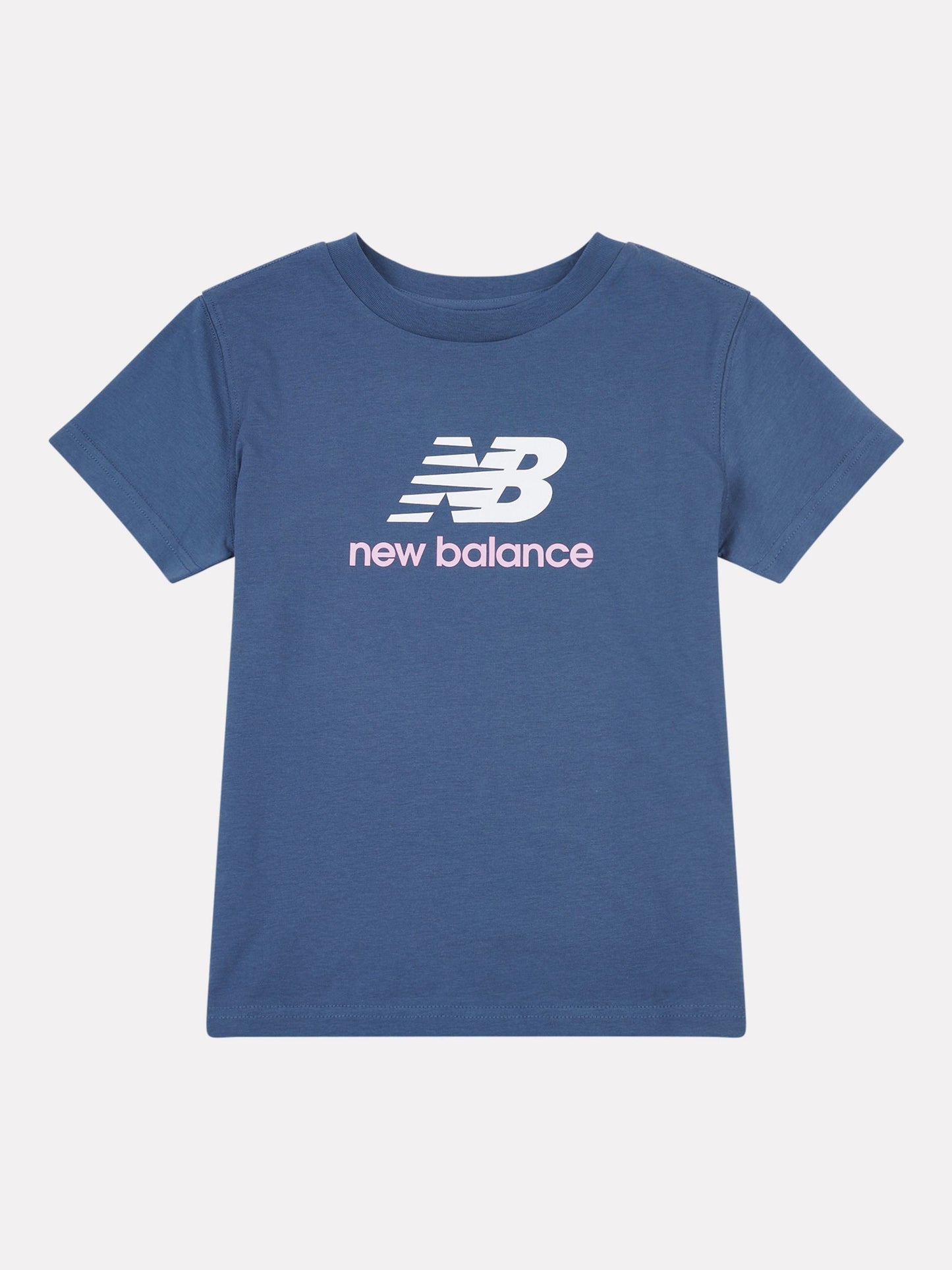 New Balance Dark Blue Stacked Logo T-Shirt image 6
