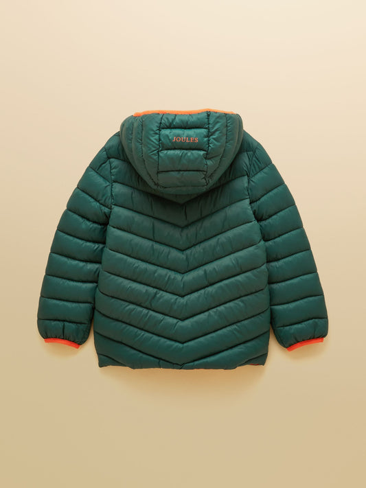 Dsiney Kidz - Joules Kids' Cairn Dark Green Showerproof Padded Coat image 2