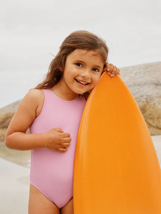 Light Pink Crinkle Swimsuit (3mths-7yrs) image 2