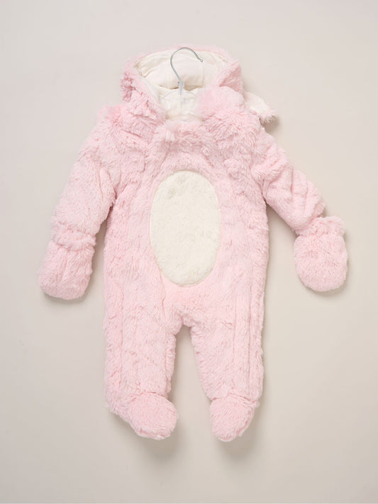 Rock-A-Bye Baby Boutique Pink Bunny Pramsuit image 2