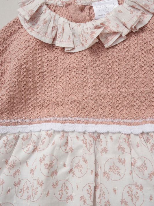 Dsiney Kidz - Rock-A-Bye Baby Boutique Pink True Knit Woven Dress & Headband Outfit Set image 2