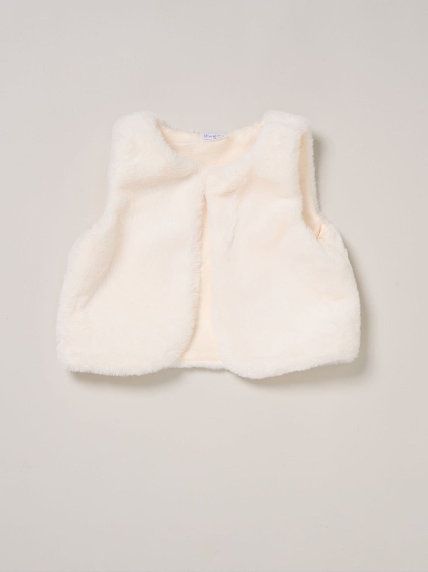 Miss White Faux Fur Gilet Bag Rib Top And Skirt Set image 6