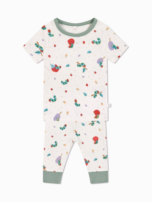 MORI Cream Supersoft Very Hungry Caterpillar Short Sleeve Pyjamas Set - image 2