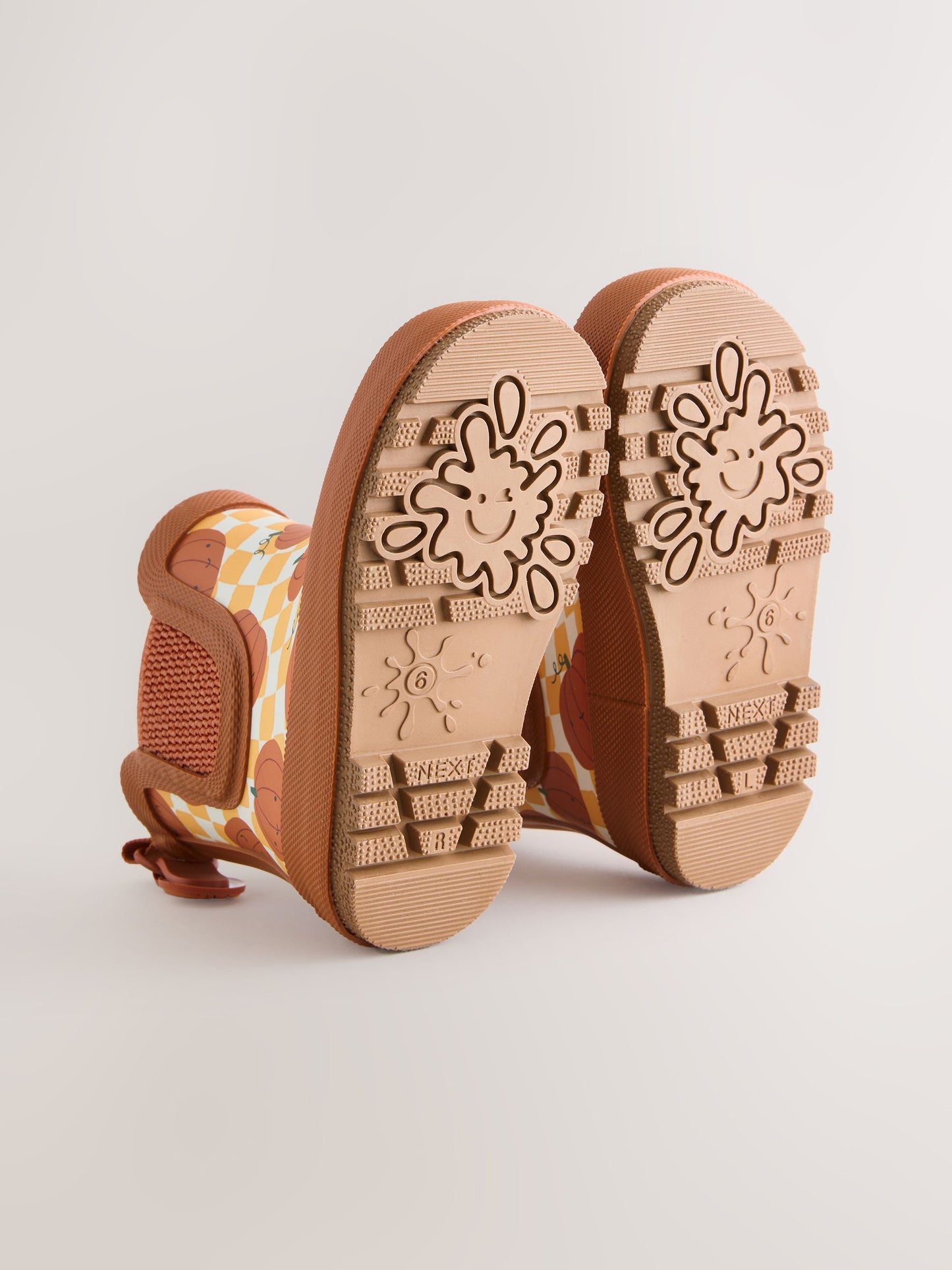 Orange Pumpkin Warm Lined Ankle Wellies image 5