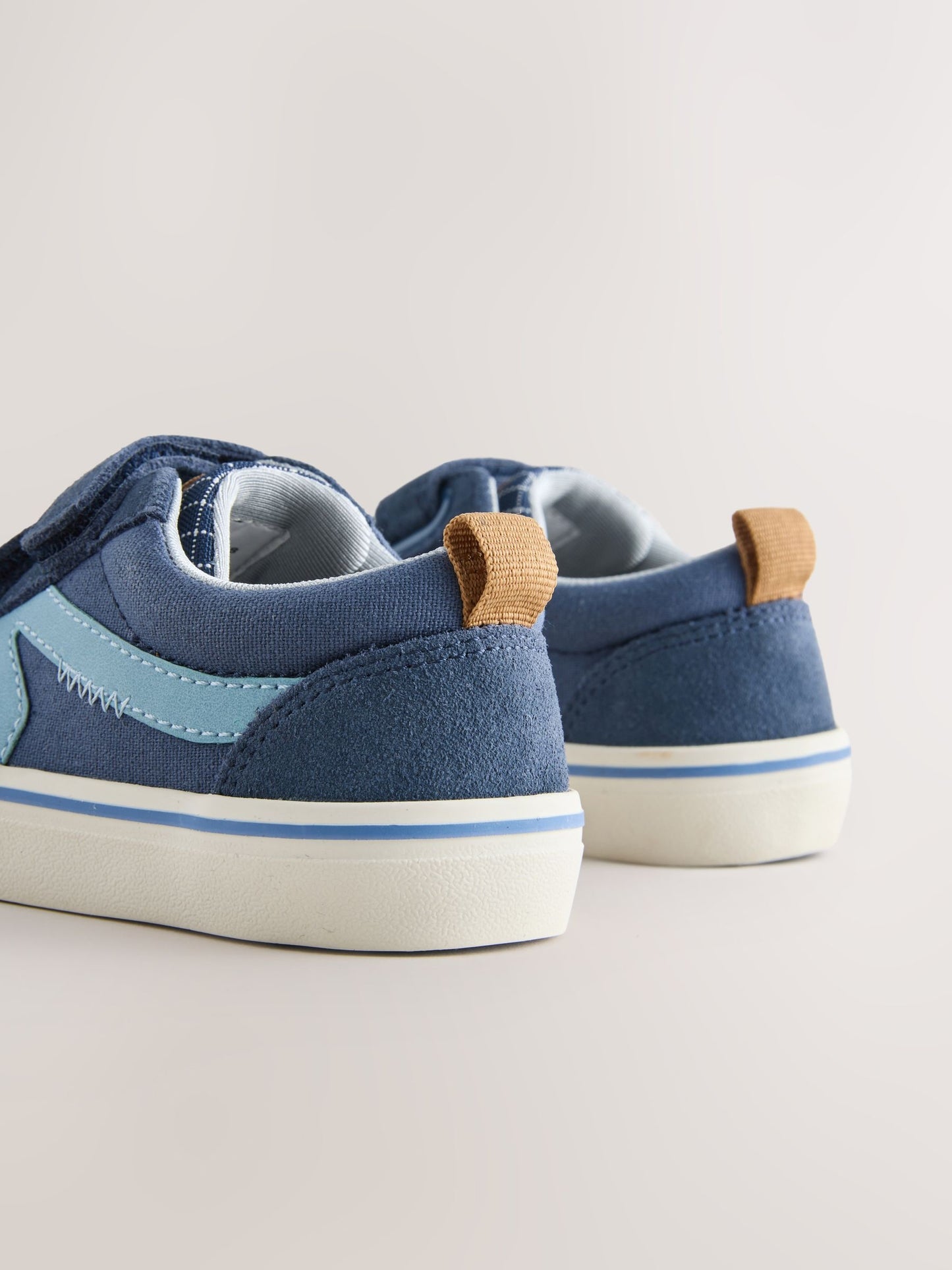 Blue Standard Fit (F) Touch Fastening Trainers image 4