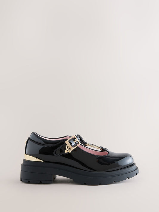 Baker by Ted Baker Back to School Black Patent T-Bar Chunky Mary Jane Shoes image 2