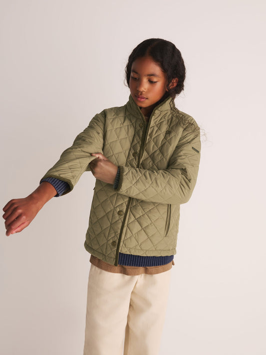 Dsiney Kidz - Superdry Green Quilted Jacket image 2