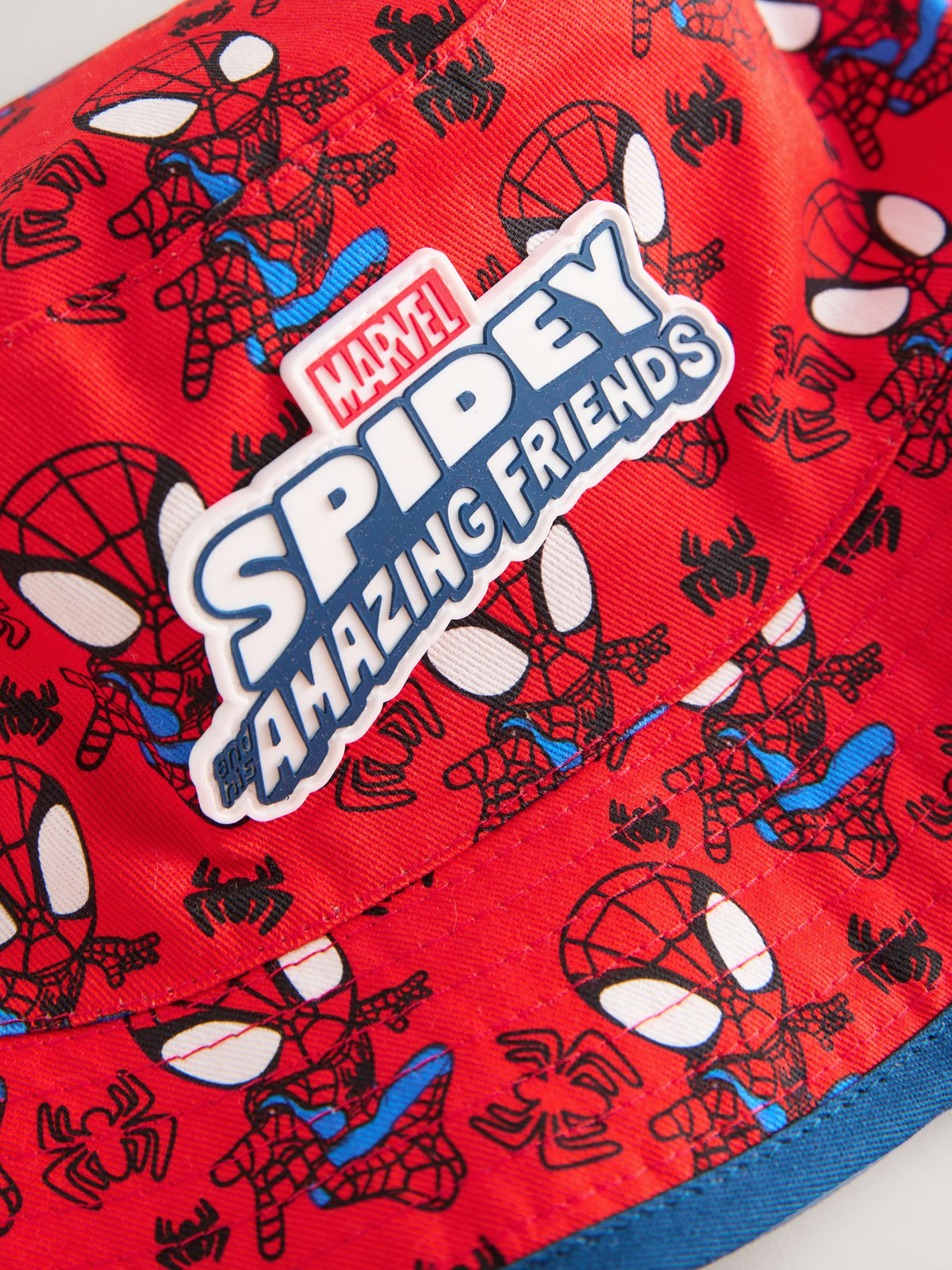 Dsiney Kidz - Red/Navy Blue Spidey and His Amazing Friends Buckey Hat (1-10yrs) image 3