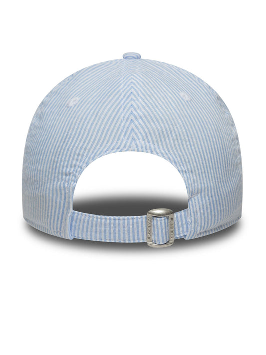 New Era Blue Youth Seersucker 9TWENTY New York Yankee Cap image 2