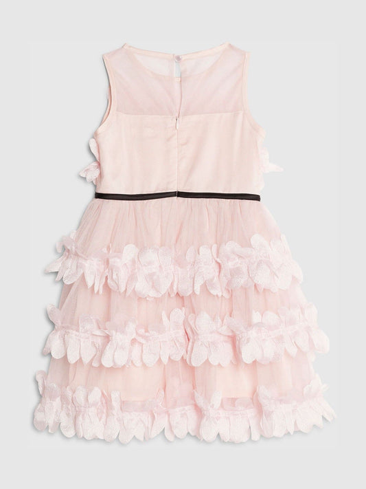 River Island Pink Tiered Tulle Waisted Dress image 2