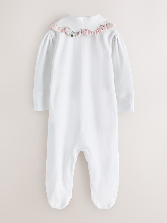 Baker by Ted Baker Pink Cotton Printed Sleepsuits 3 Pack - image 2