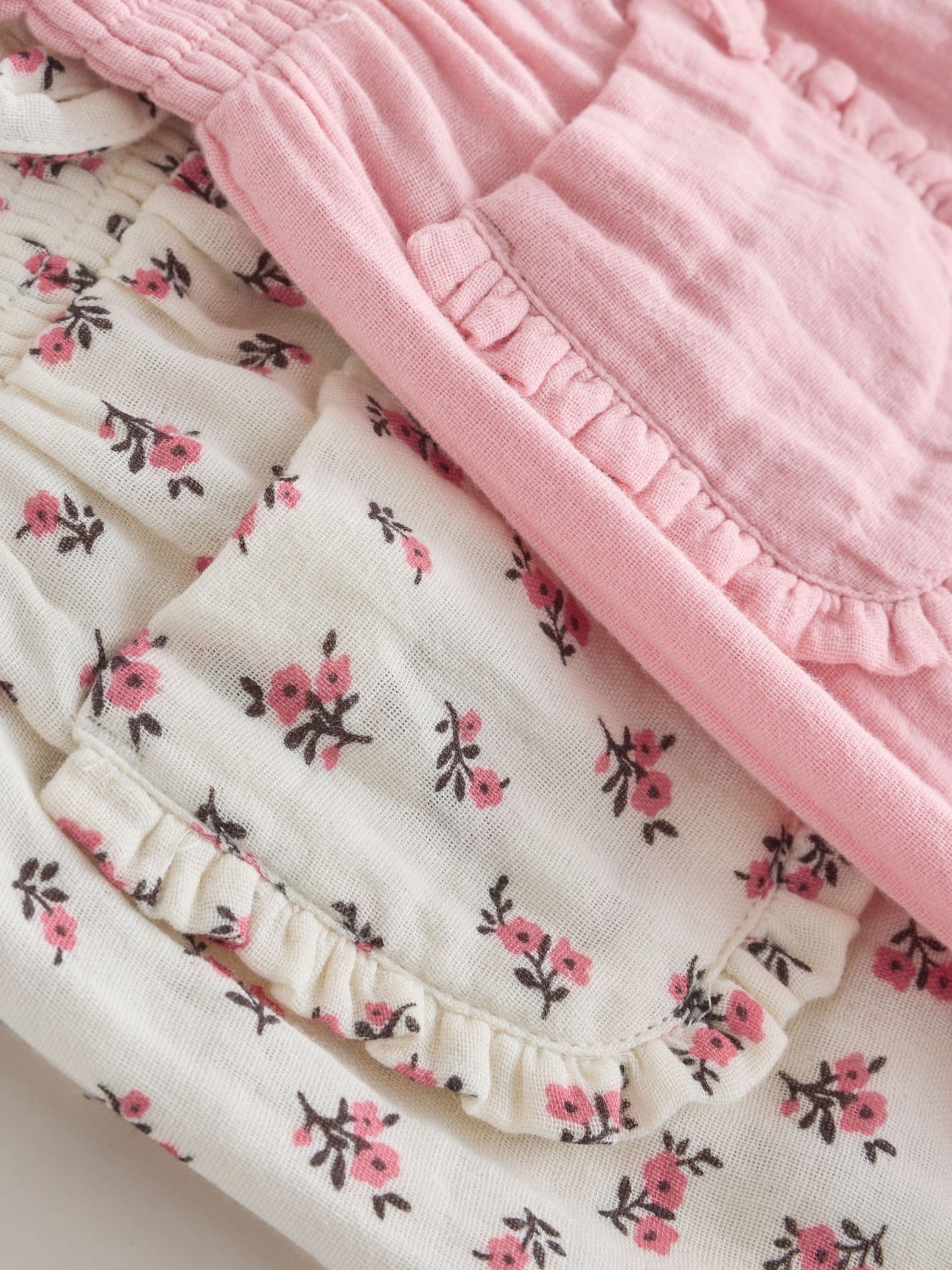 Pink & Floral Trousers 2 Pack (3mths-7yrs) image 10