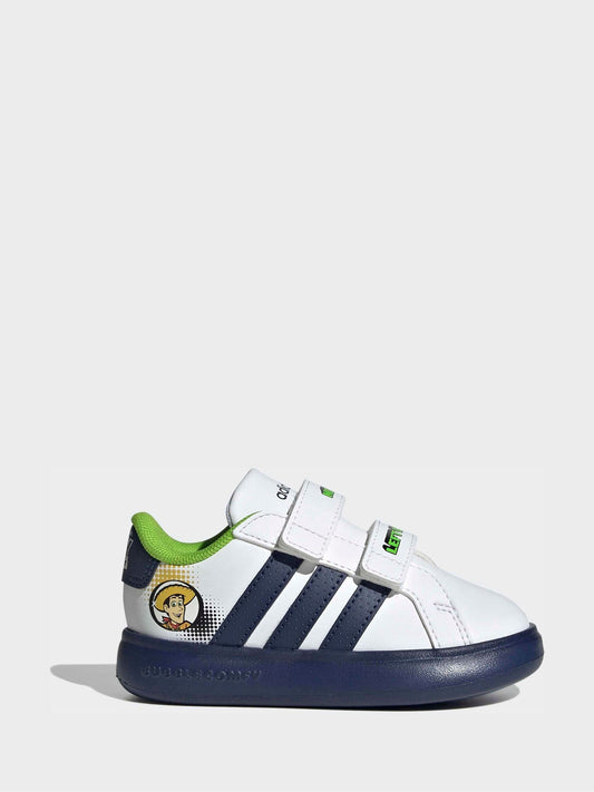 adidas White Grand Court Toy Story Trainers image 2