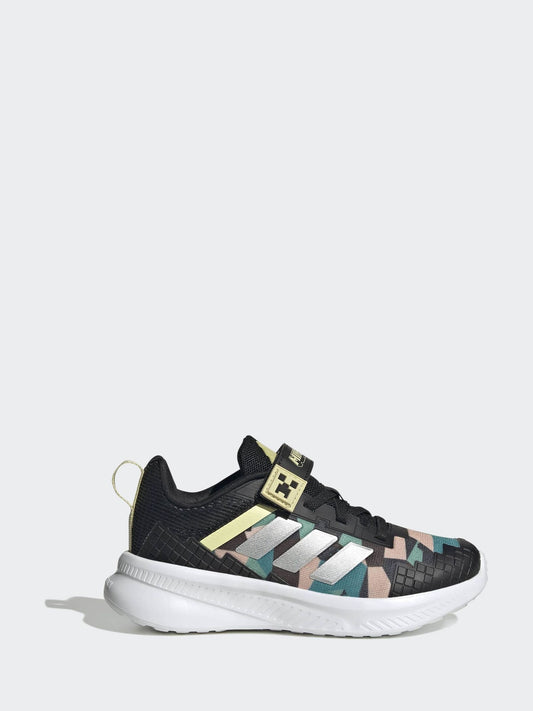 adidas Black Minecraft Fortarun El Trainers image 2