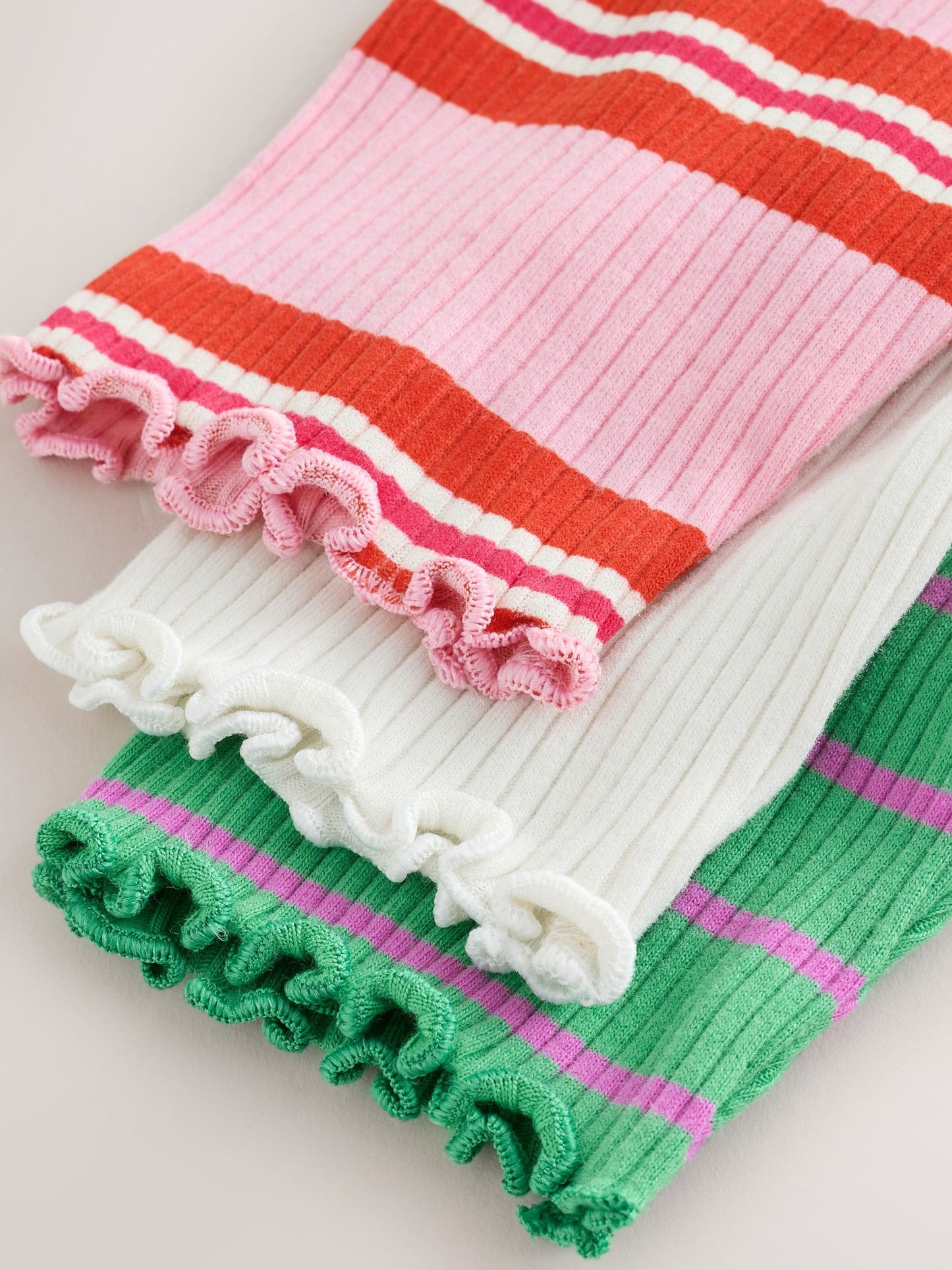 Dsiney Kidz - Green/Pink Long Sleeve Ribbed Cardigans 3 Pack (3mths-7yrs) image 8