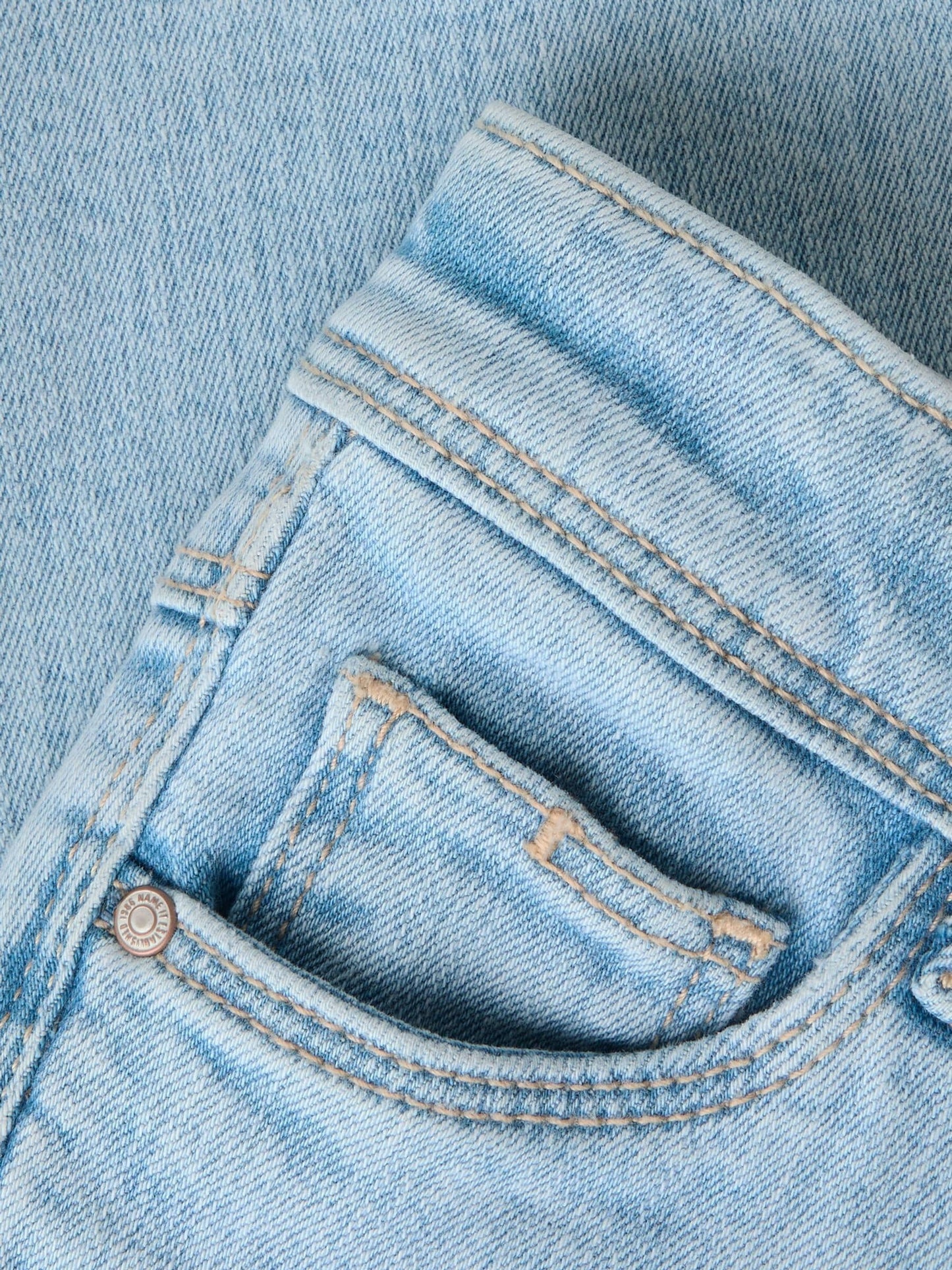 Dsiney Kidz - Name It Sky Blue Girls Flare Jeans With Adjustable Waist image 4