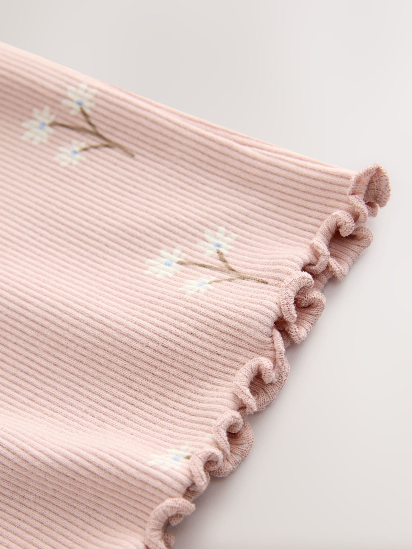 Dsiney Kidz - Pale Pink Ditsy Rib Long Sleeve T-Shirt (3mths-7yrs) image 7