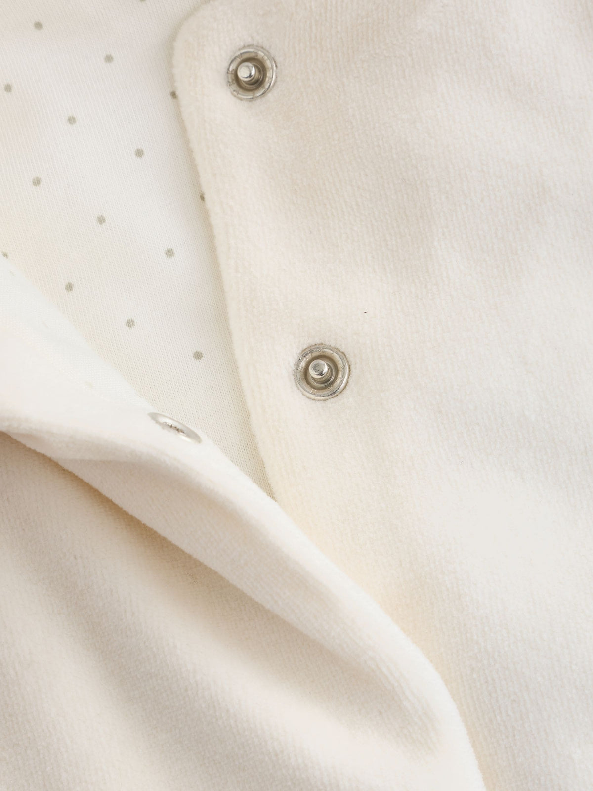 Ecru Velour Popper Through Baby Jacket (0mths-3yrs) - image 5