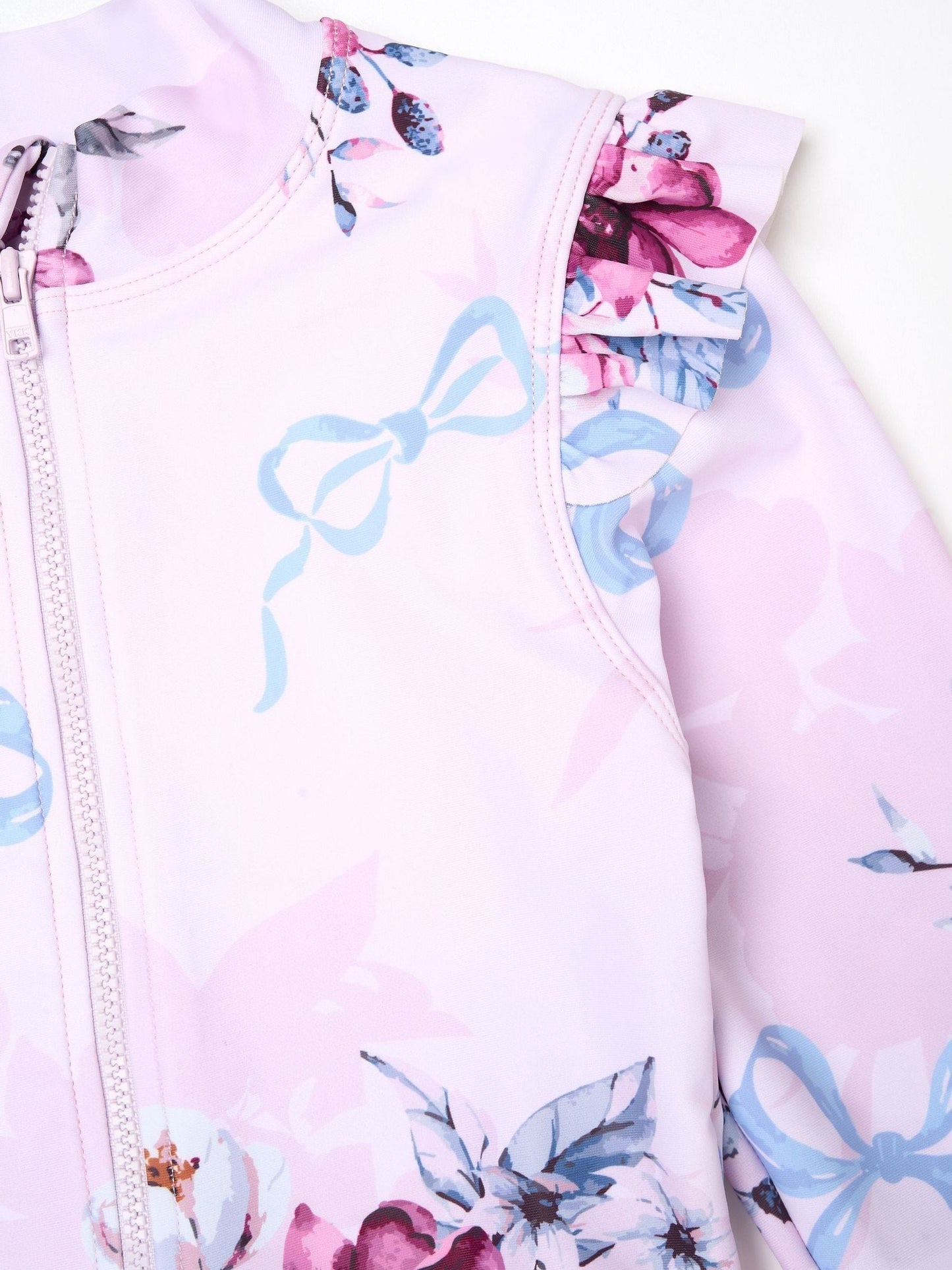 Dsiney Kidz - Angel & Rocket Pink Pearl Floral Sunsafe Long Sleeve Swimsuit image 5