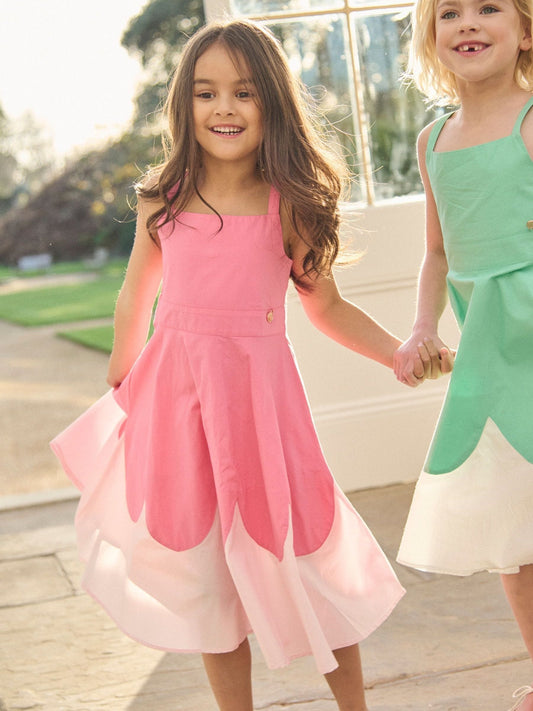 Dsiney Kidz - Angel & Rocket Pink Allegra Pink Scallop Swing Dress image 2