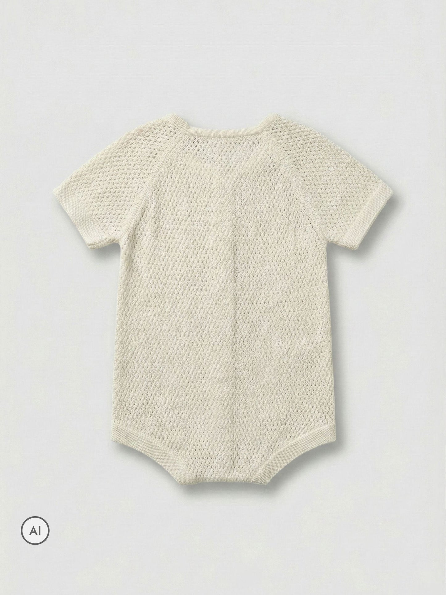 Angel & Rocket White Lou Knitted Rompersuits image 5