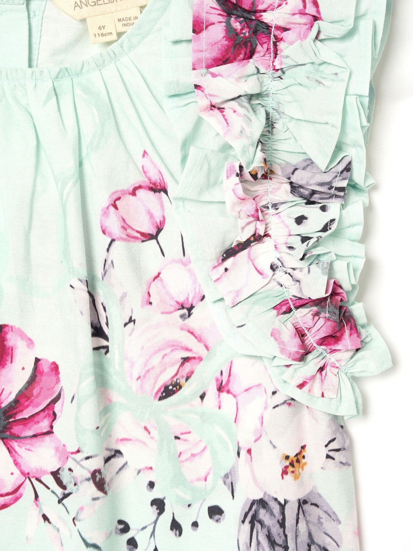 Dsiney Kidz - Angel & Rocket Green Nina Ruffle Shell Blouse image 6
